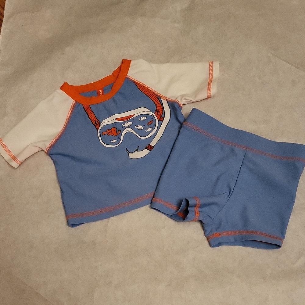 Joe Fresh two piece rashguard swimset